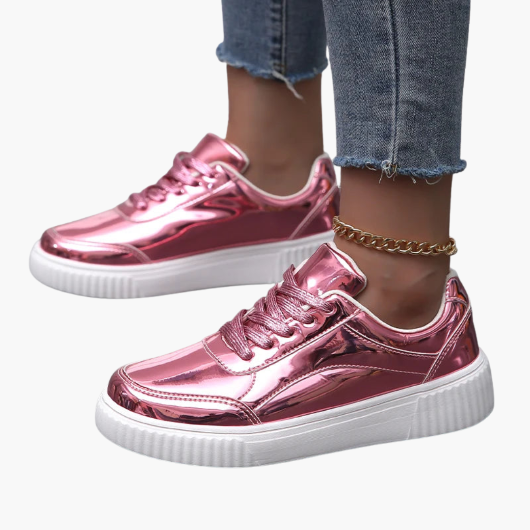 Women's Orthopedic Shiny Non-slip Sneakers | Altivaro