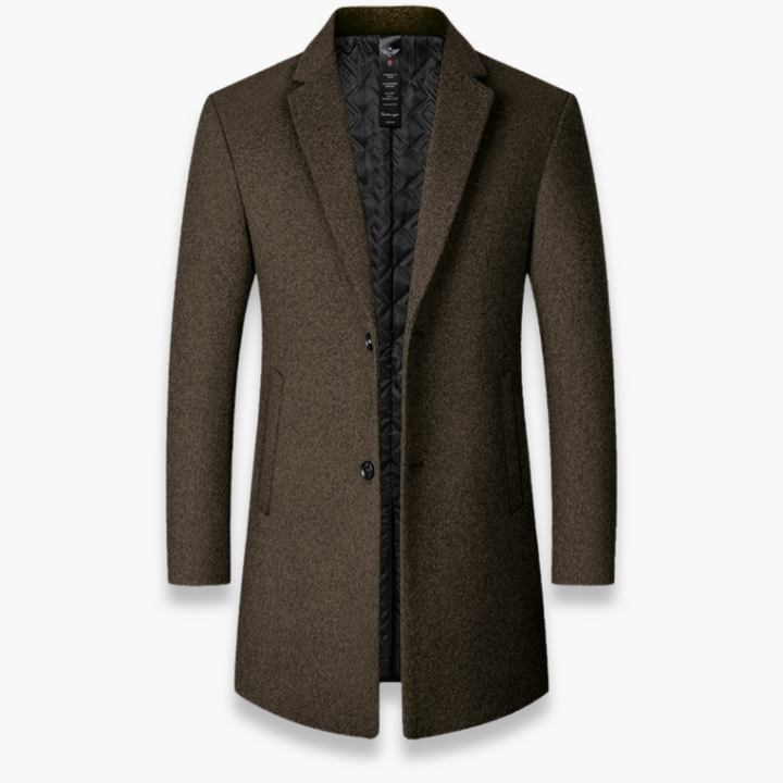Altivaro | Cappotto Uomo - Misto Lana Giacca Slim Fit - Per Primavera e Inverno-Altivaro