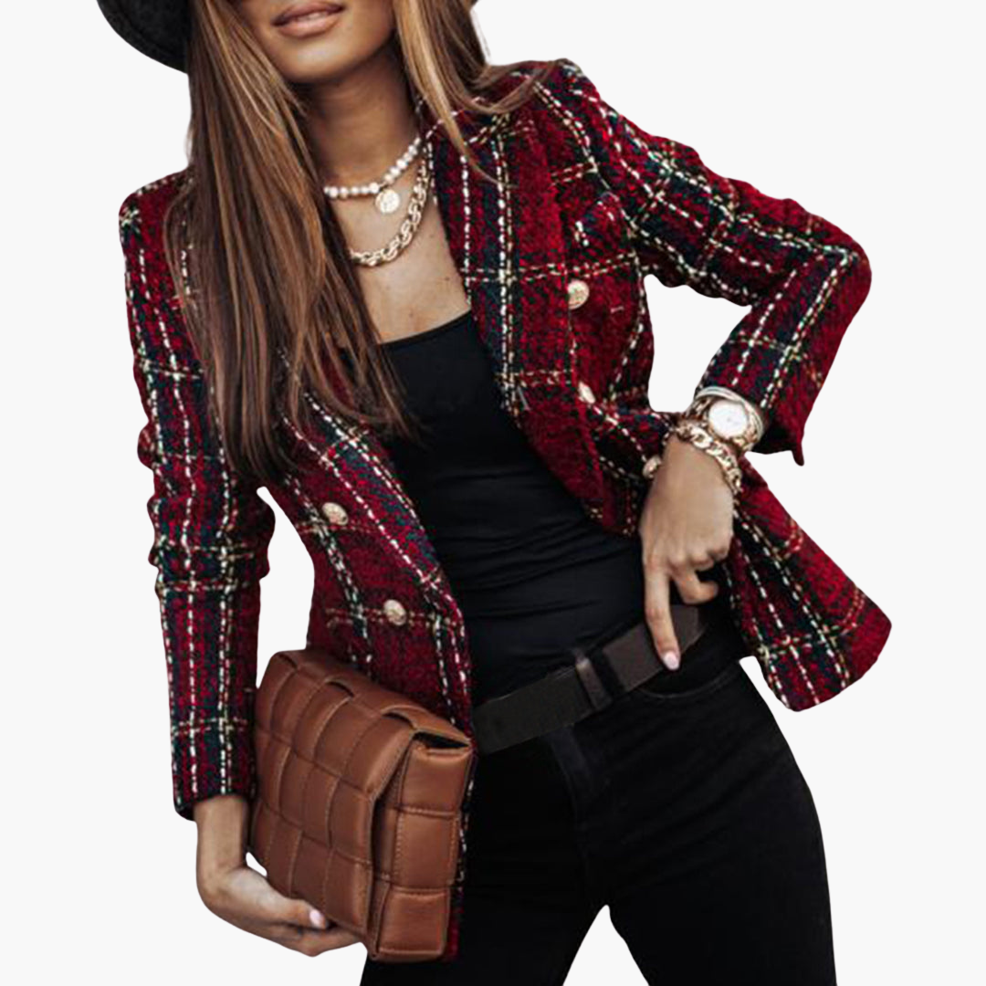 Blazer Donna in Tweed con Bottoni Doppiopetto | Altivaro