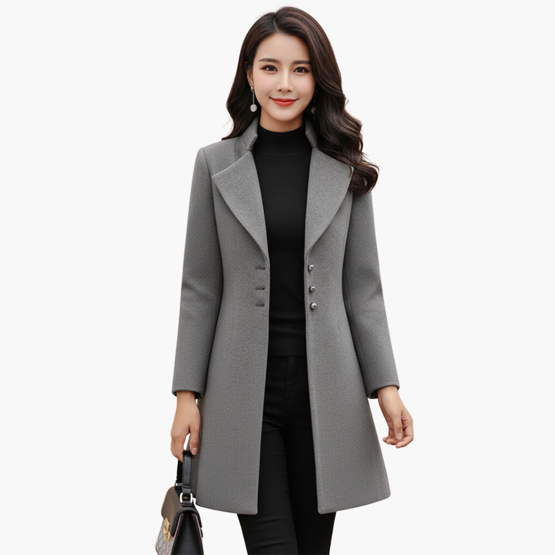 Cappotto Lungo Donna in Poliestere Elegante Autunno Inverno | Altivaro