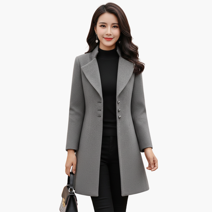 Cappotto Lungo Donna in Poliestere Elegante Autunno Inverno | Altivaro