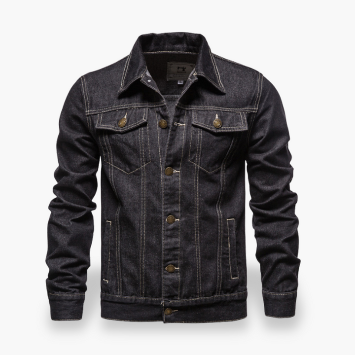 Women's Denim Jacket with Buttons and Pockets | Altivaro