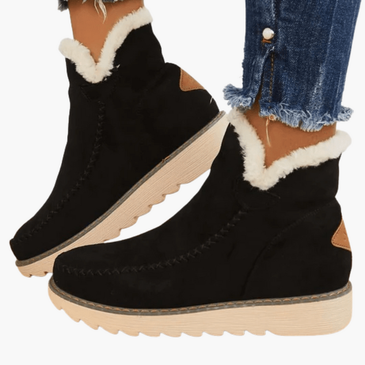 Women's Winter Orthopedic Ankle Boots Suede Warm | Altivaro
