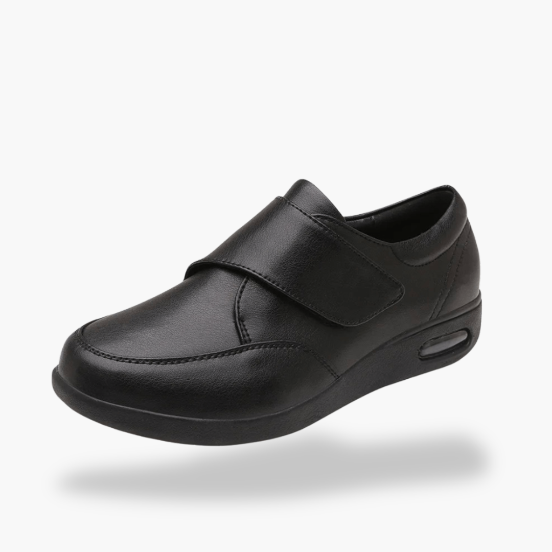 Scarpe Uomo Ortopedico Antiscivolo Velcro Pelle Comoda | Altivaro