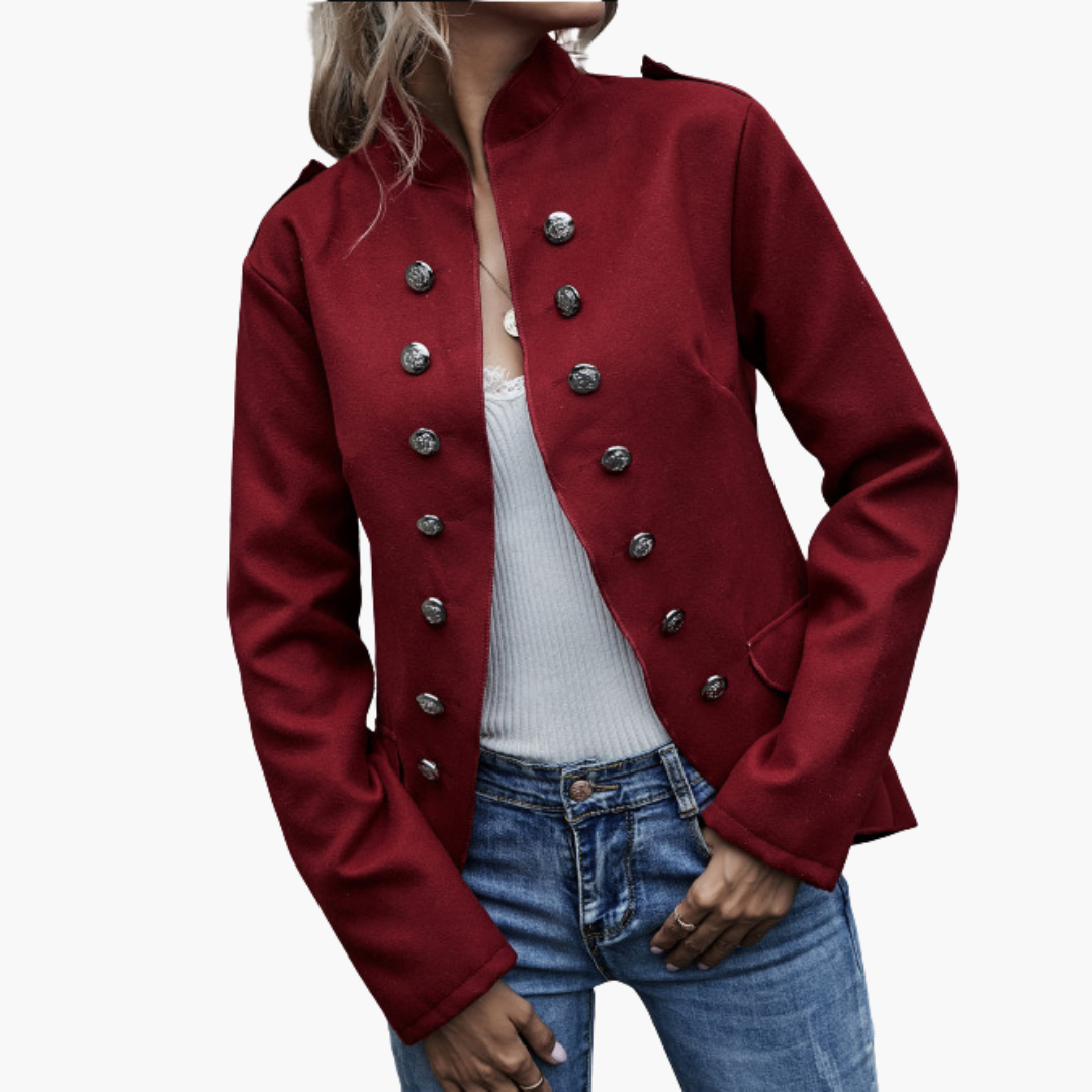 Women's jacket with metal buttons | Altivaro