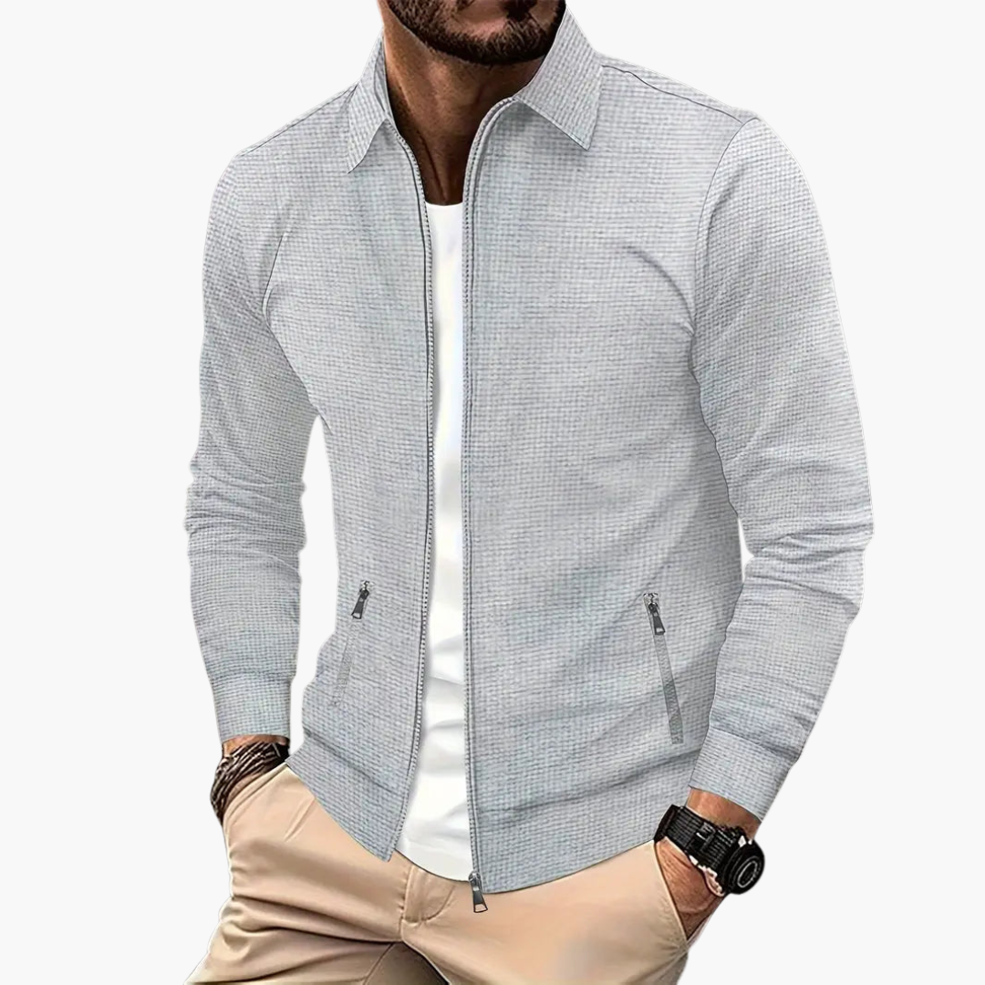 Giacca Uomo con Zip e Colletto | Altivaro