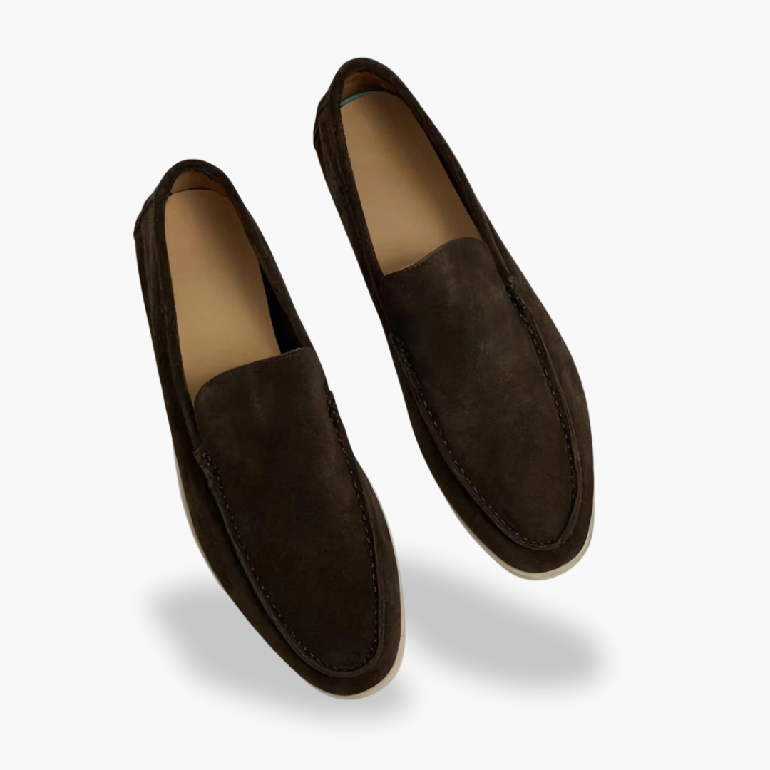Men's Orthopedic Suede Moccasins Rubber Sole | Altivaro