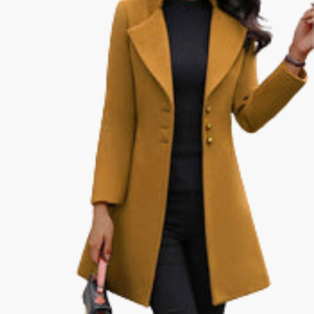 Long Women's Wool Coat Elegant Autumn Winter | Altivaro