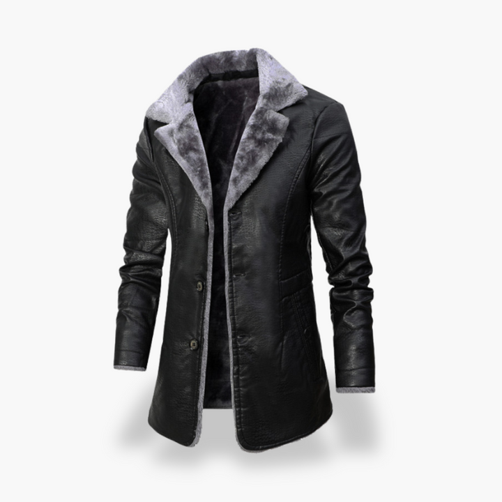 Men's Winter Leather Jacket Lined | Altivaro