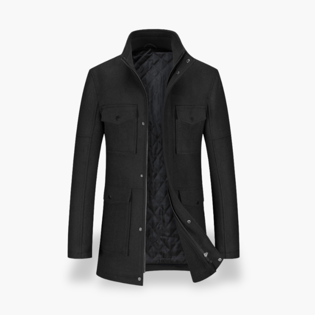 Men's Coat Pockets Button | Altivaro