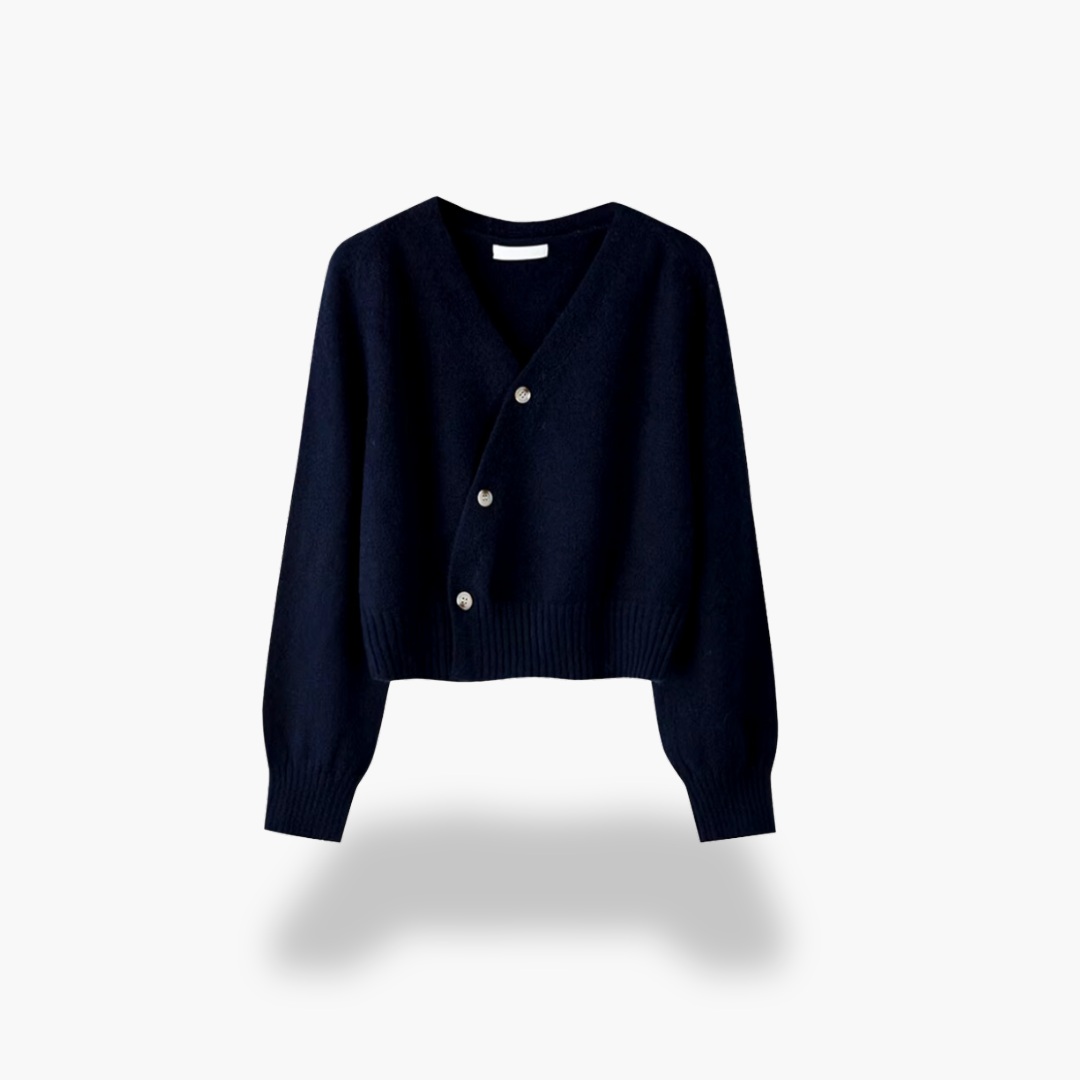 Asymmetric Buttoned Cardigan for Women | Altivaro