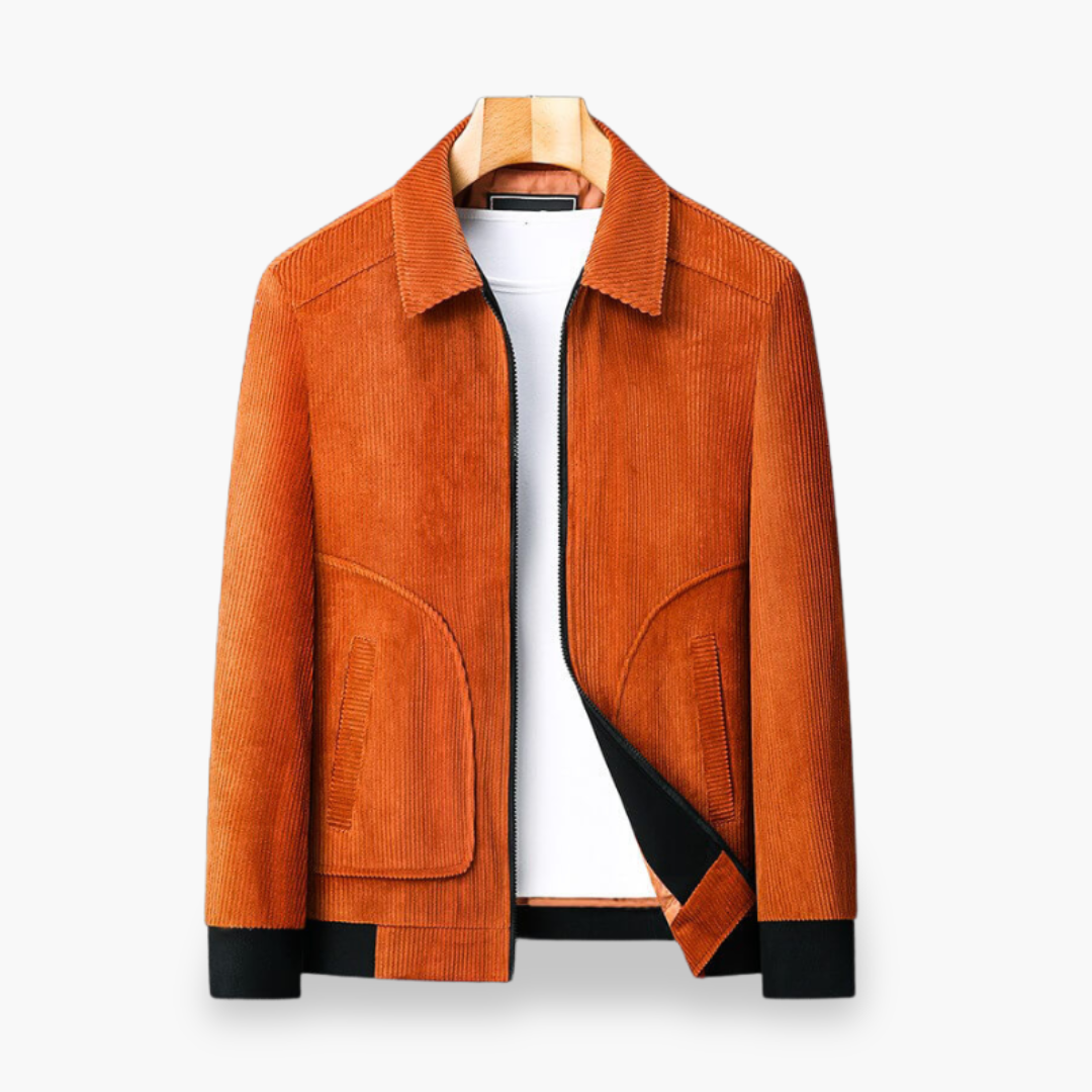 Men's Rope Jacket with Zip and Collar | Altivaro