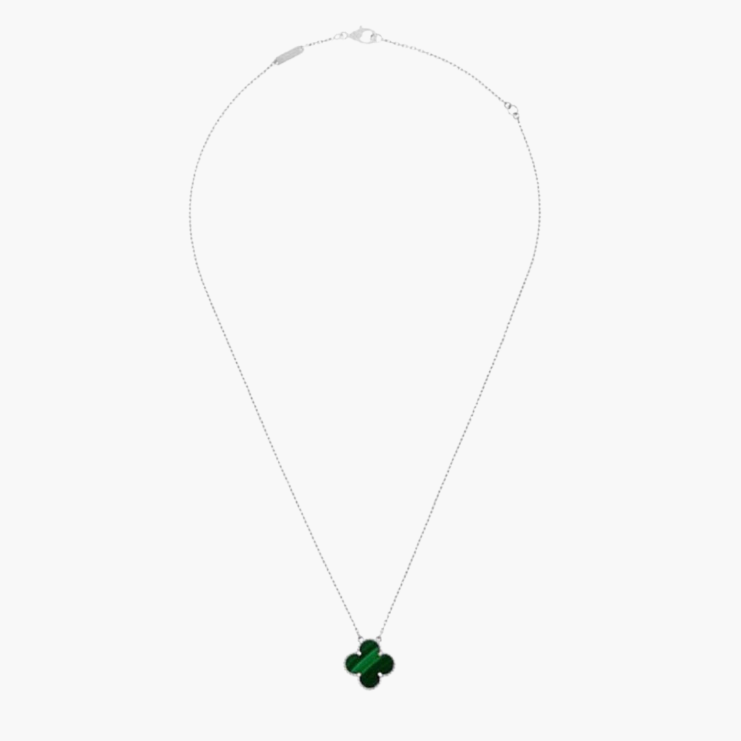 Flower Necklace with Silver Edge | Altivaro