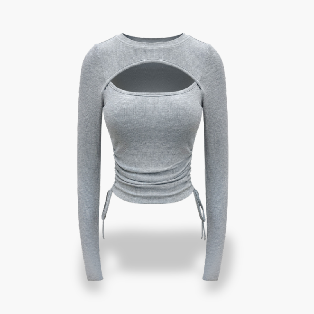 Top da donna con dettagli in pizzo e cut-out | Altivaro