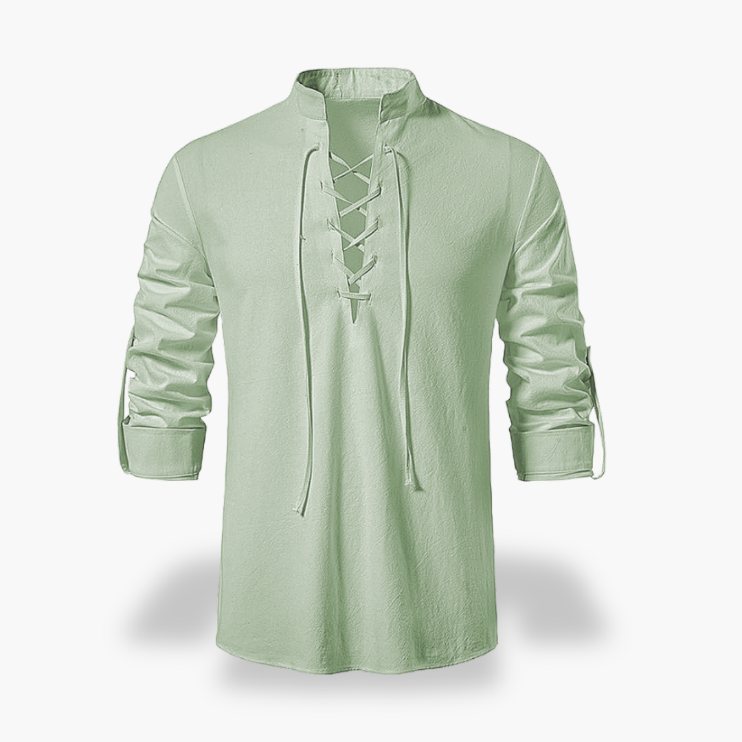 Camicia Uomo con Lacci a Maniche Lunghe | Altivaro