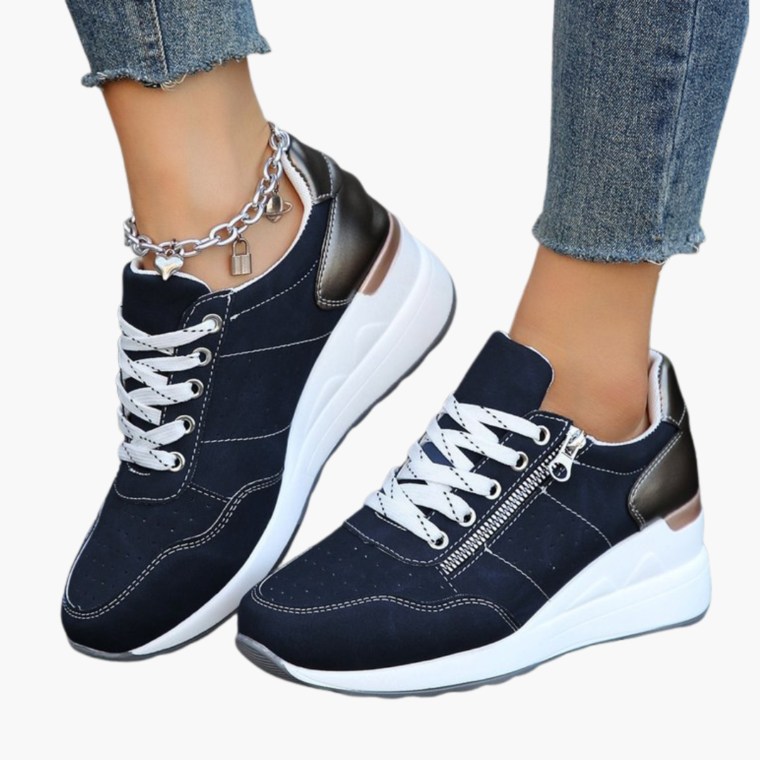 Sneaker Ortopediche in Pelle con Cerniera per Donna | Altivaro
