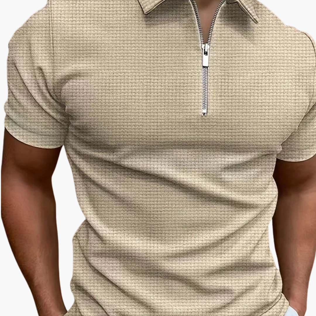 Polo Uomo Mezza Zip in Maglia Estiva | Altivaro