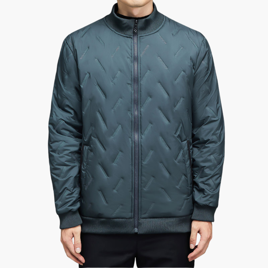 Men's Down Jacket Ribbed Collar | Altivaro