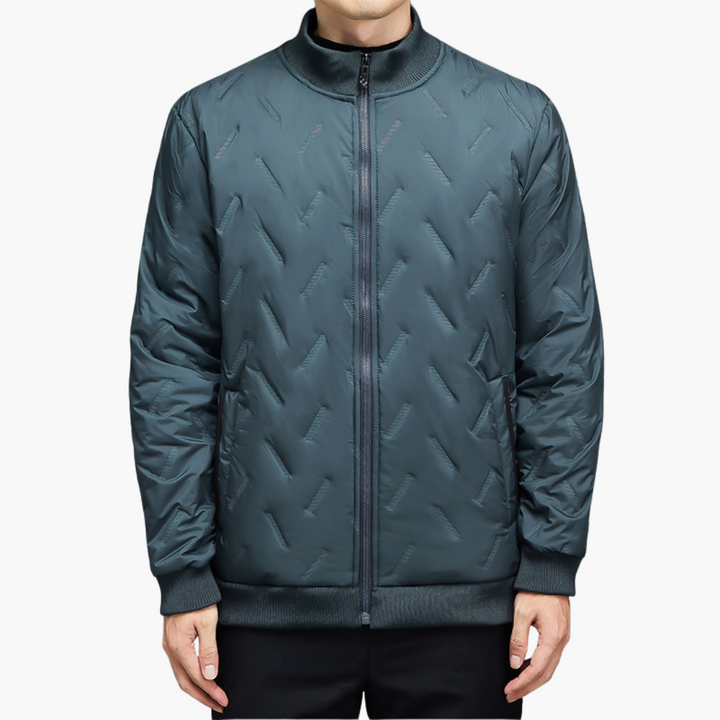 Men's Down Jacket Ribbed Collar | Altivaro