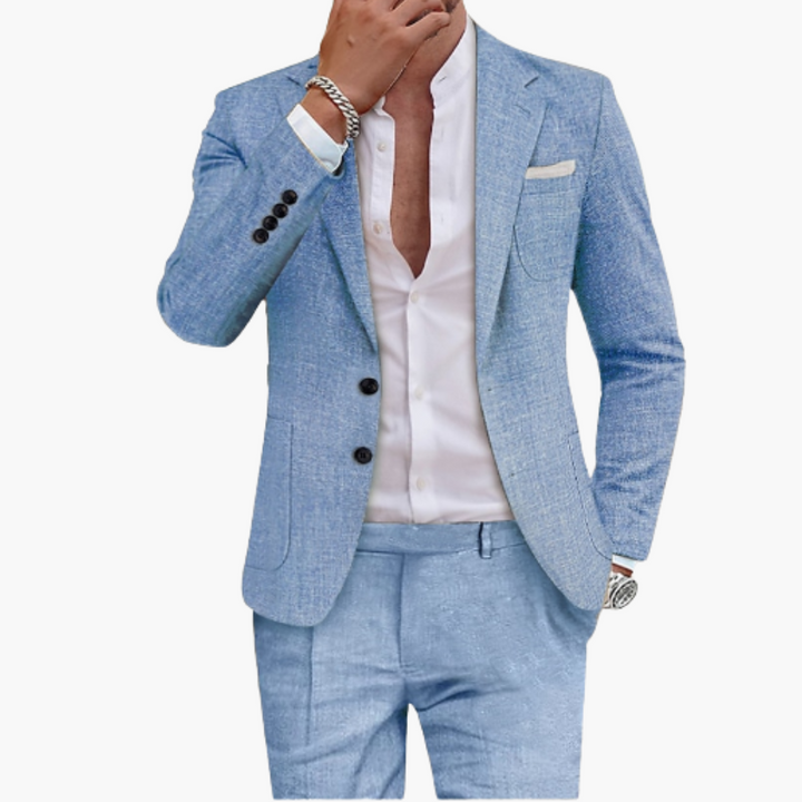 Abito Uomo Lino da Cerimonia Estivo Slim Fit | Altivaro