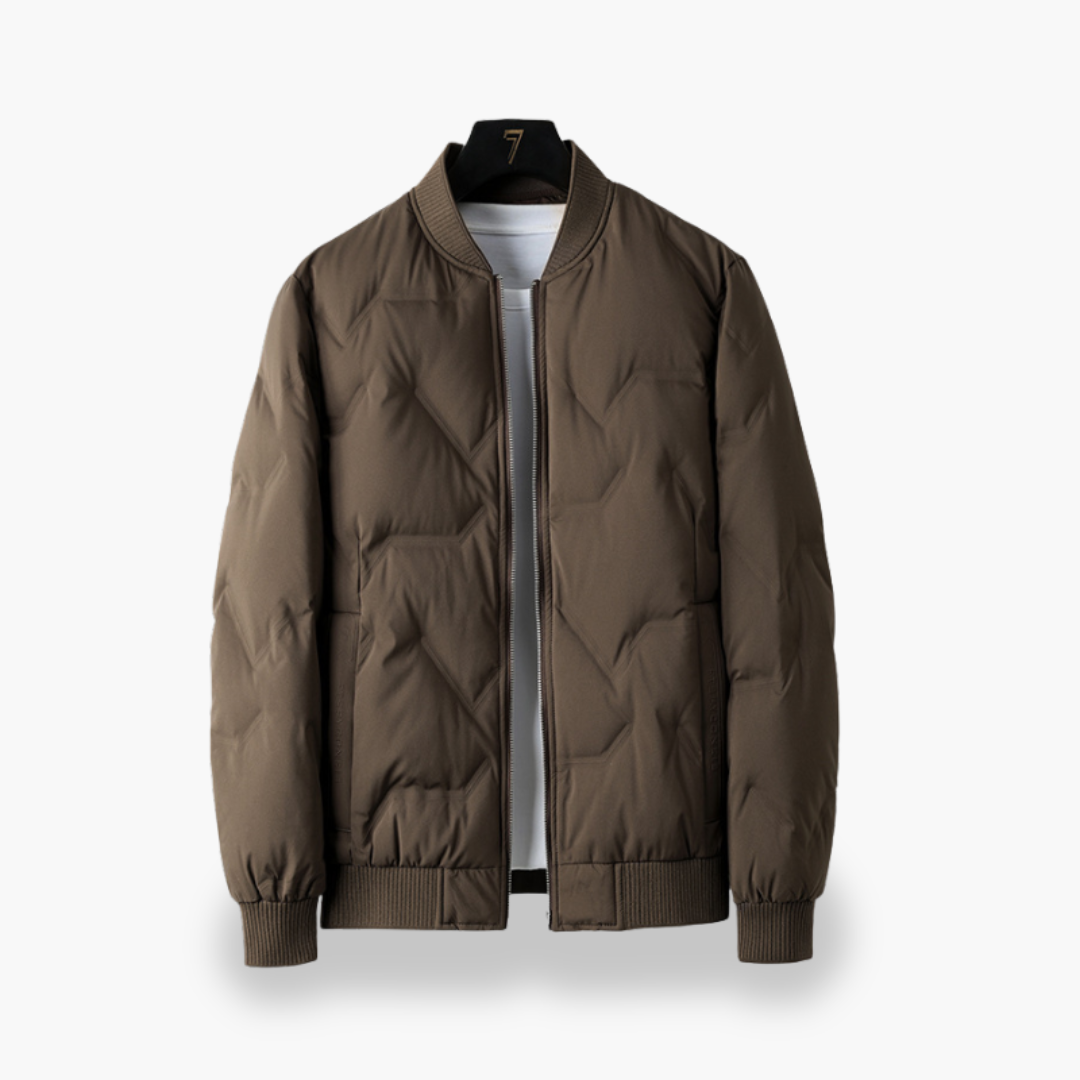 Men's Padded Winter Casual Synthetic Bomber Jacket | Altivaro