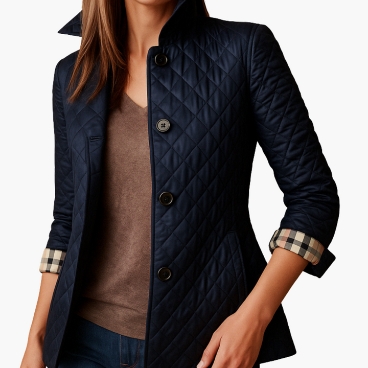 Women's Lightweight Quilted Winter Jacket with High Collar | Altivaro