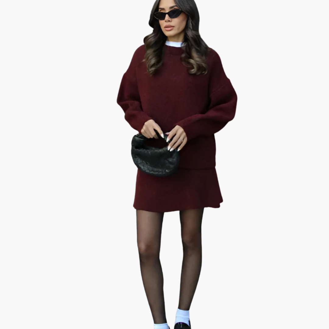 Complete Knit Top and Skirt for Women | Altivaro