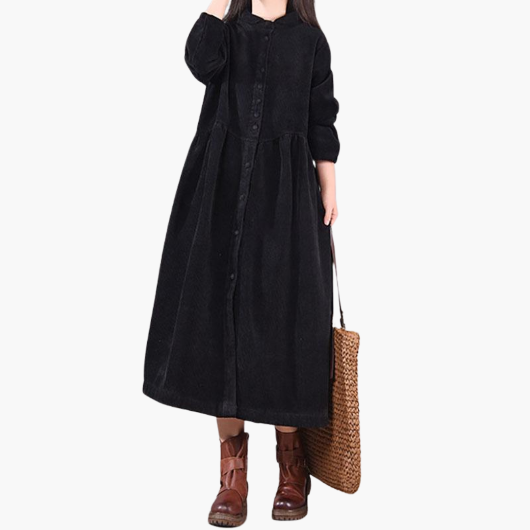 Women's Long Dress with Buttons | Altivaro