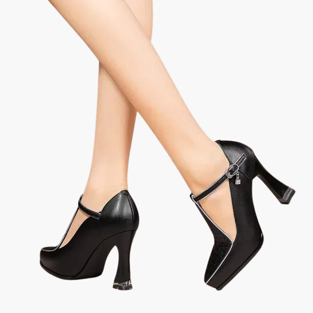 Women's Leather Orthopedic High Heel Pumps | Altivaro
