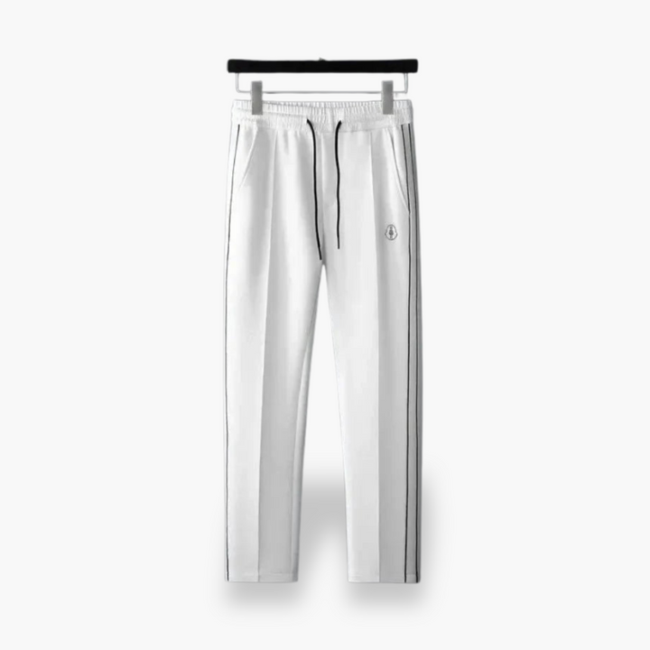 Tuta Uomo con Zip e Strisce Bianche | Altivaro