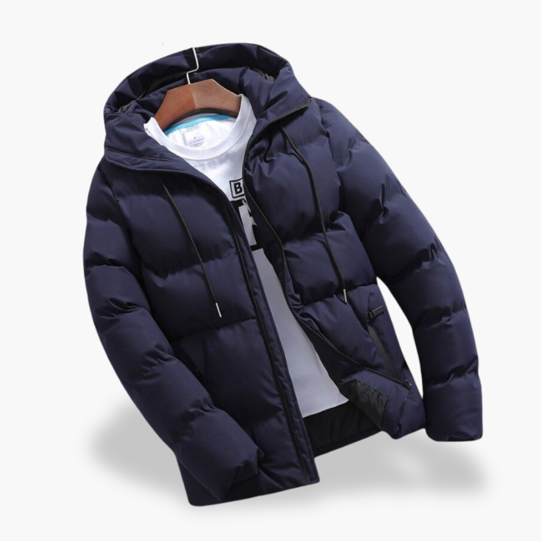 Giacca Piumino Uomo con Cappuccio e Zip | Altivaro