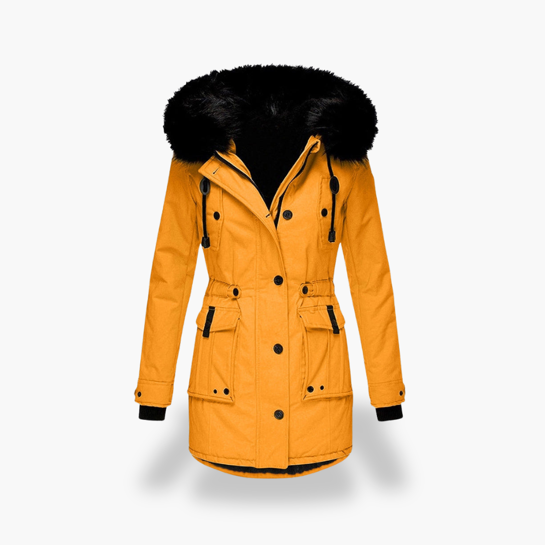 Parka Invernale con Cappuccio in Pelliccia Sintetica da Donna | Altivaro