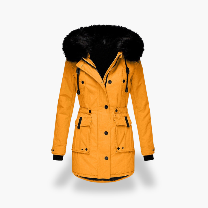 Parka Invernale con Cappuccio in Pelliccia Sintetica da Donna | Altivaro
