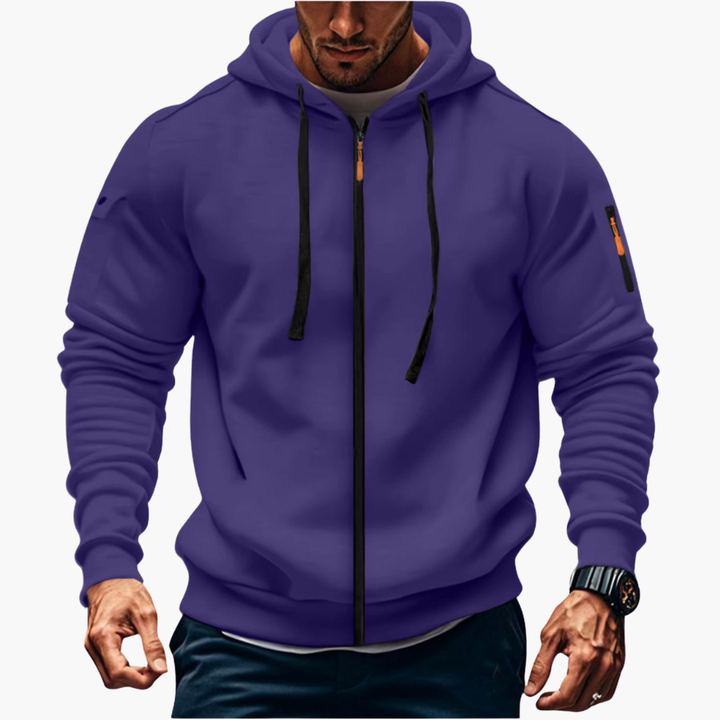 Felpa con Cappuccio Uomo con Zip e Tasche | Altivaro