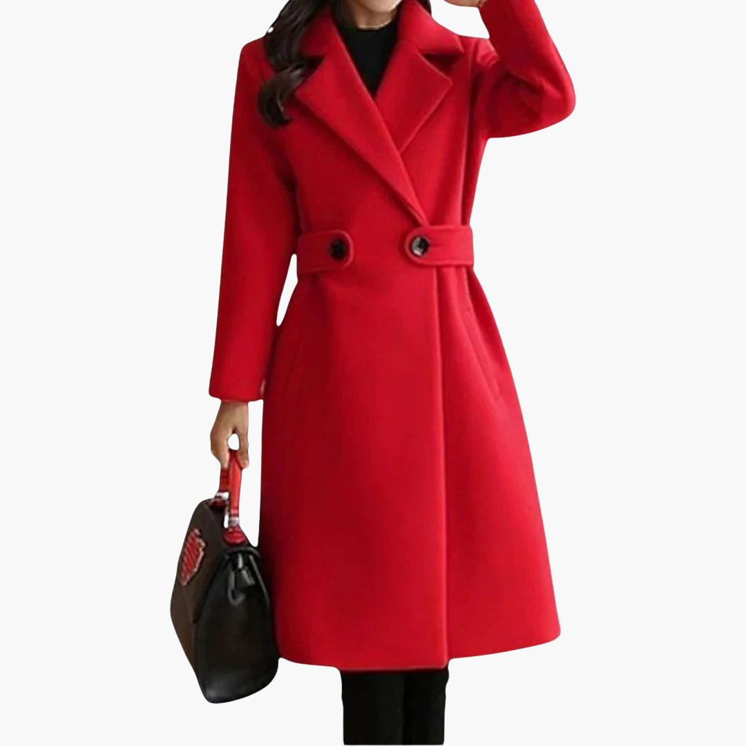 Elegant Double-Breasted Coat for Women | Altivaro
