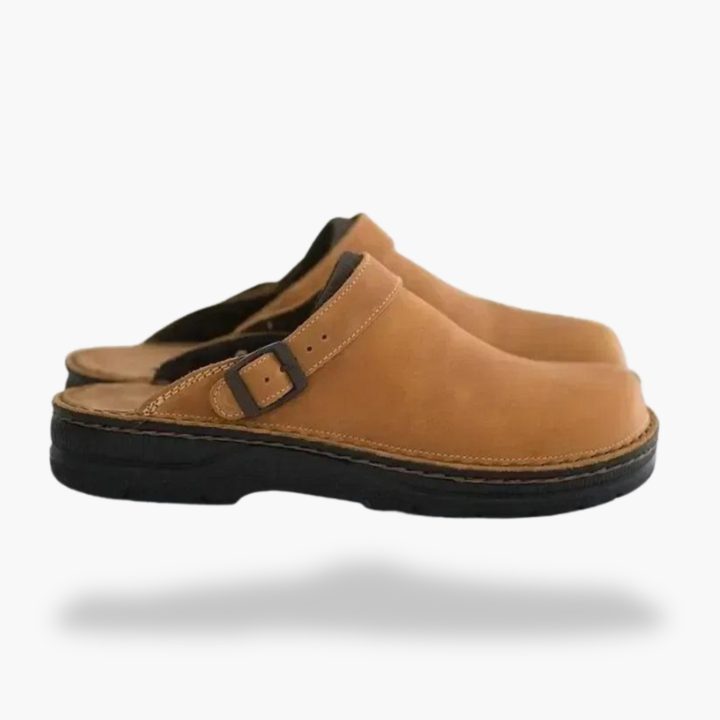 Men's Orthopedic Clogs in Leather with Strap | Altivaro