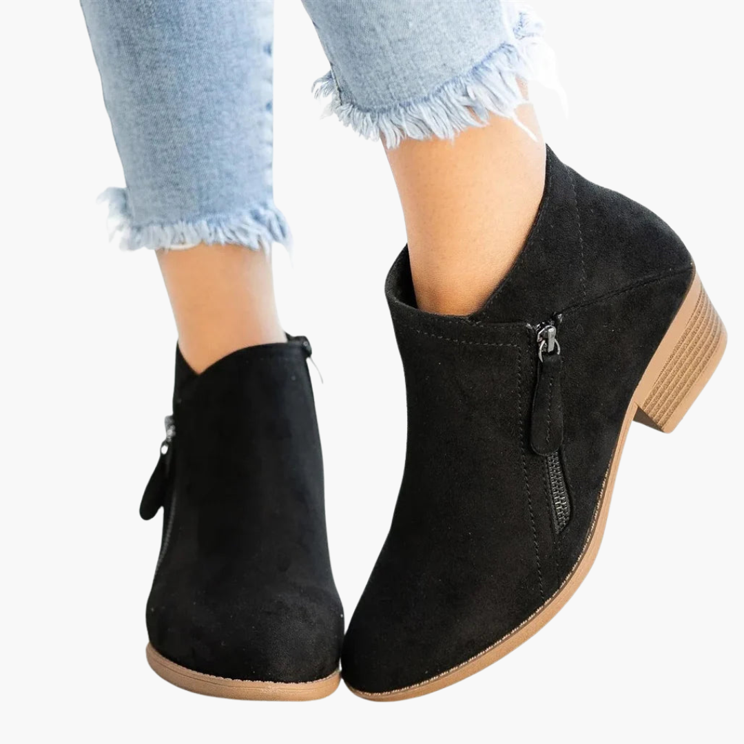 Orthopedic Leather Boots for Women with Zipper | Altivaro