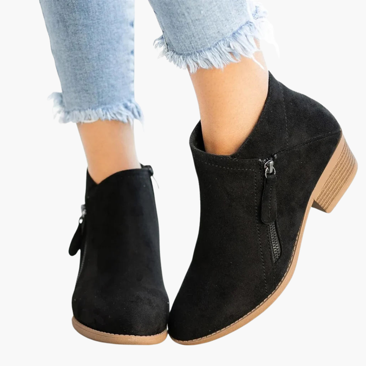 Orthopedic Leather Boots for Women with Zipper | Altivaro