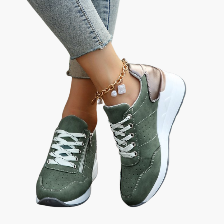 Sneaker Ortopediche in Pelle con Cerniera per Donna | Altivaro