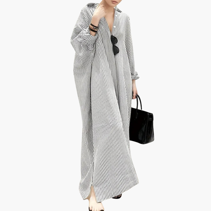 Long Striped Caftan Women's Summer | Altivaro