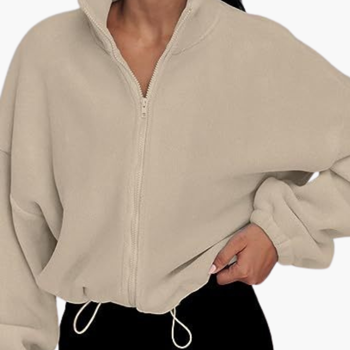 Women's Sweatshirt With Zip and Long Sleeves | Altivaro