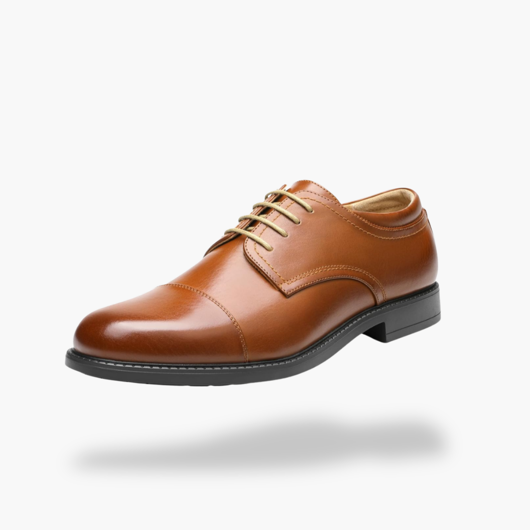 Men's Elegant Orthopedic Leather Shoes with Laces | Altivaro