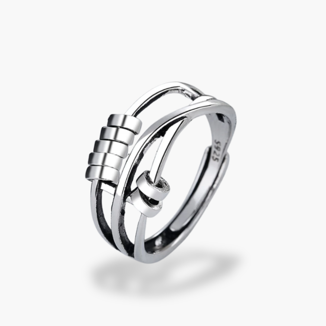 Men's Ring Silver 925 Adjustable Modern Design | Altivaro
