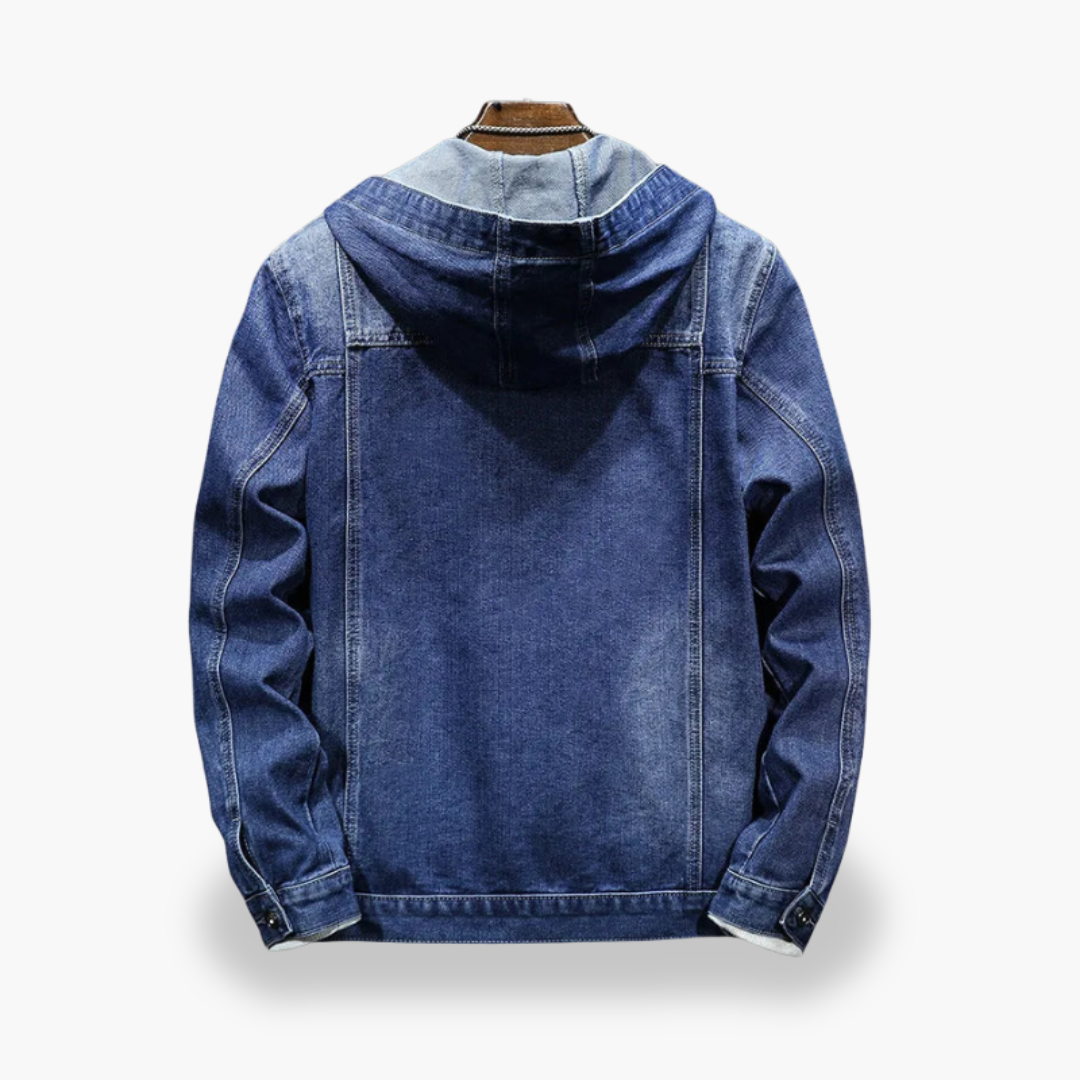 Men's Denim Jacket with Hood | Altivaro