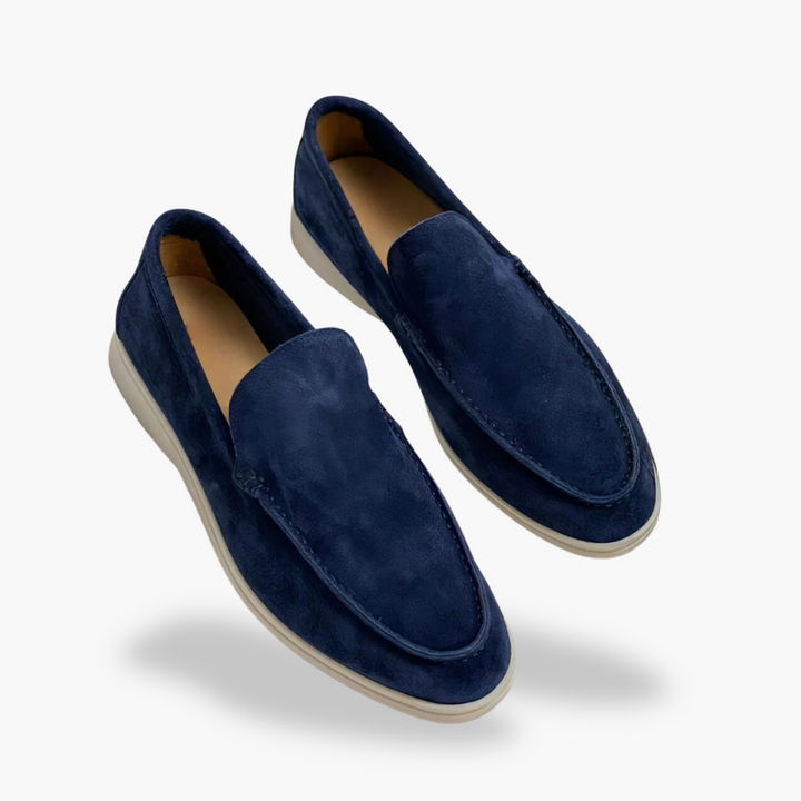 Men's Orthopedic Suede Moccasins Rubber Sole | Altivaro