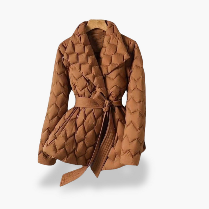 Women's Winter Jacket Down Jacket with Belt | Altivaro