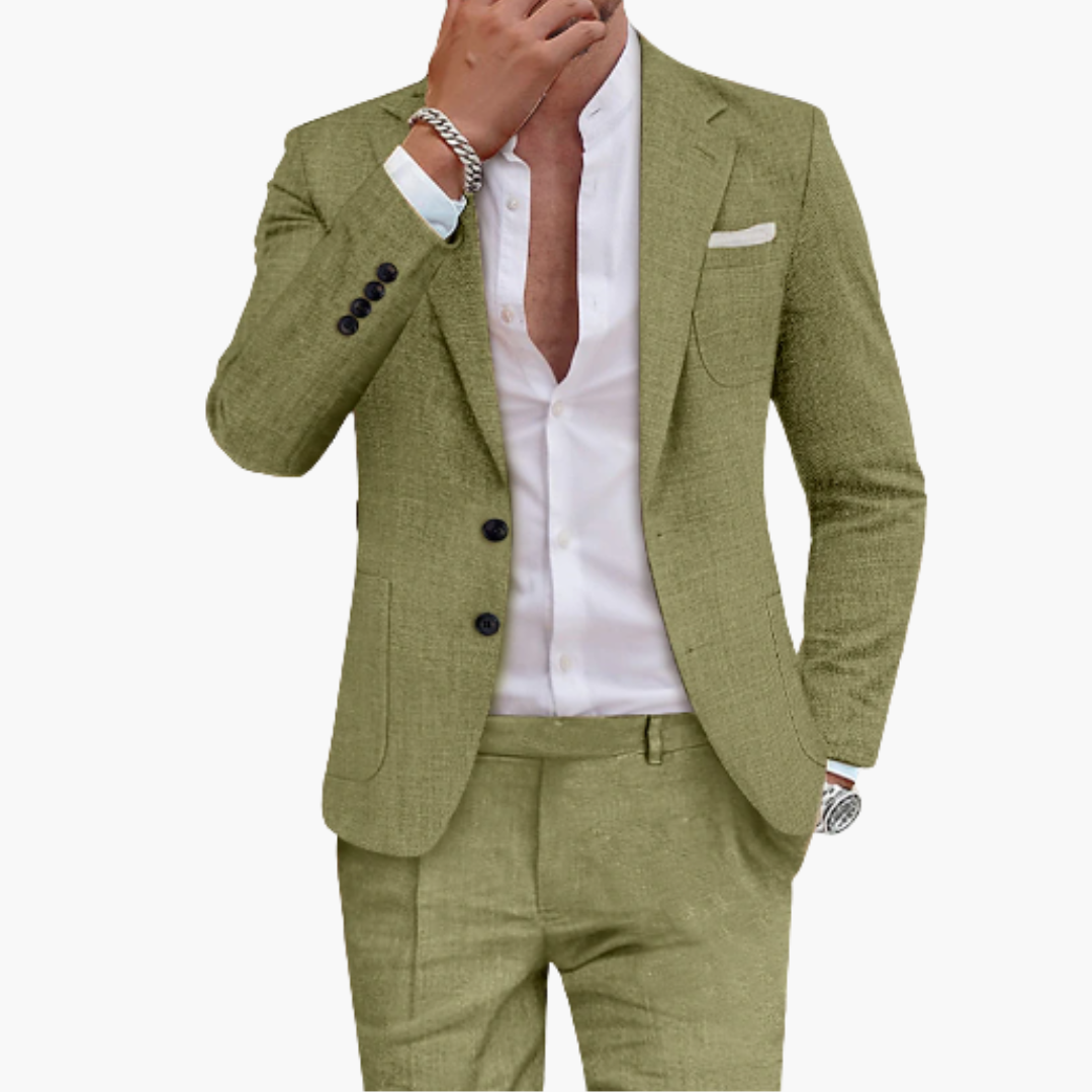 Abito Uomo Lino da Cerimonia Estivo Slim Fit | Altivaro
