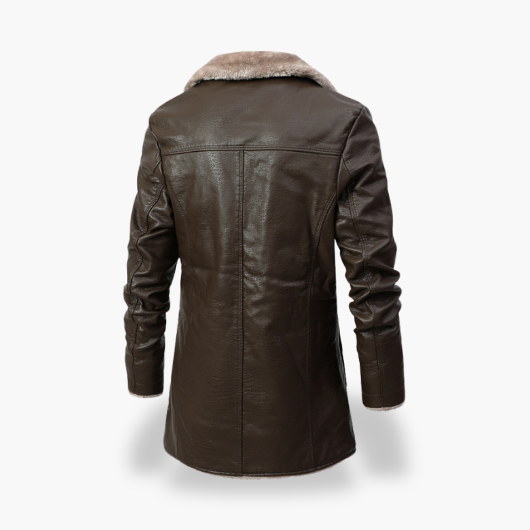 Men's Winter Leather Jacket Lined | Altivaro