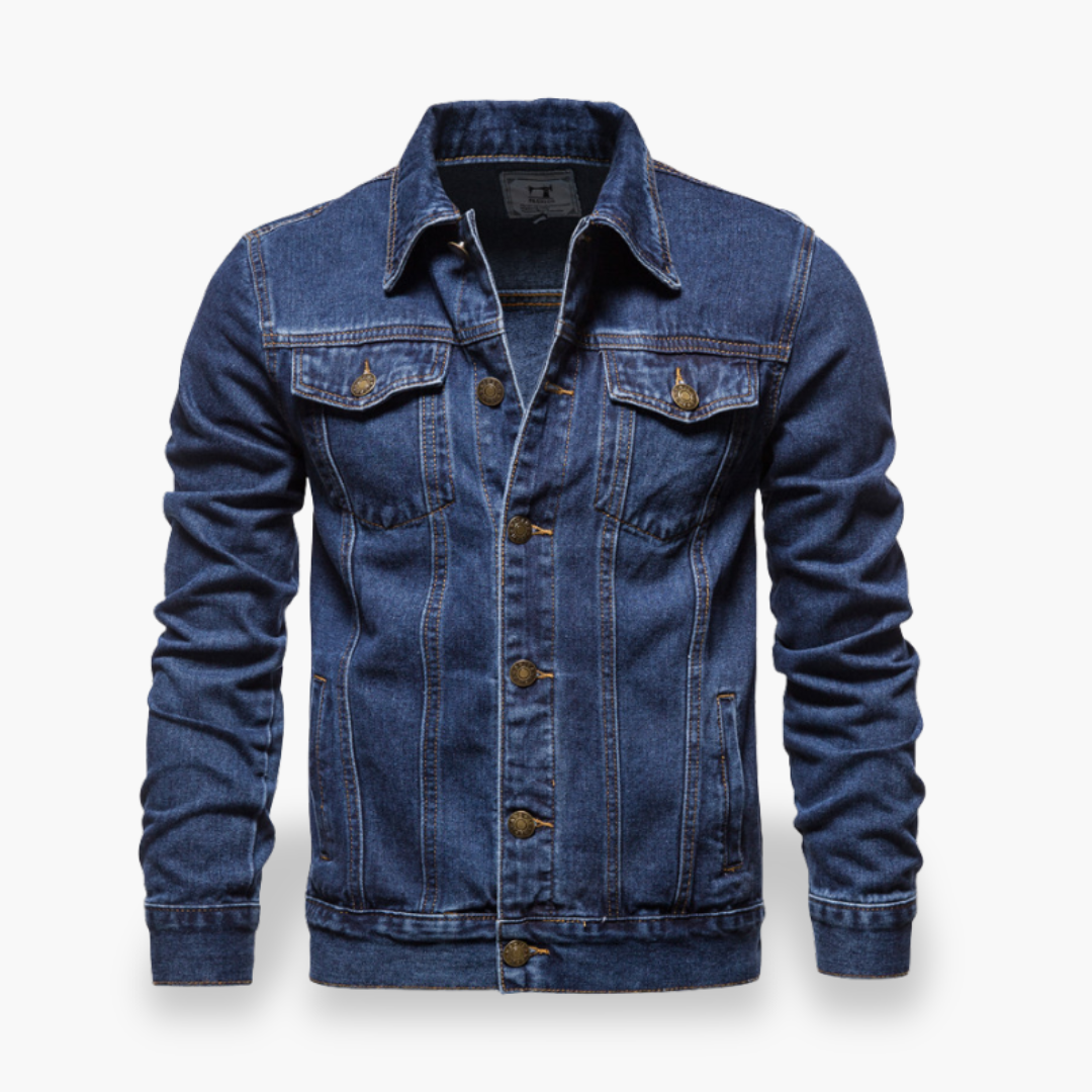 Women's Denim Jacket with Buttons and Pockets | Altivaro