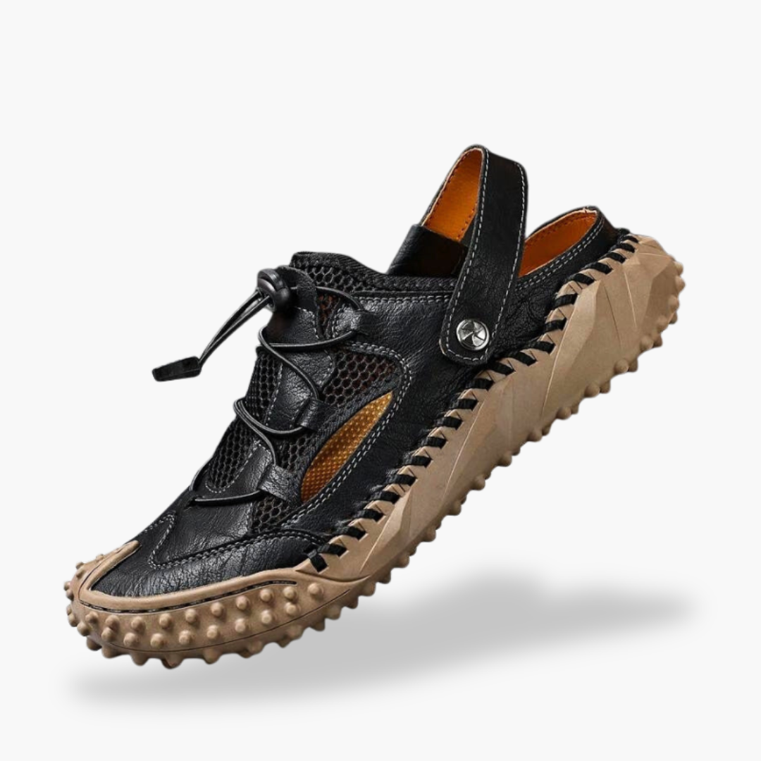 Men's Orthopedic Shoes in Leather and Mesh with Non-Slip Sole | Altivaro